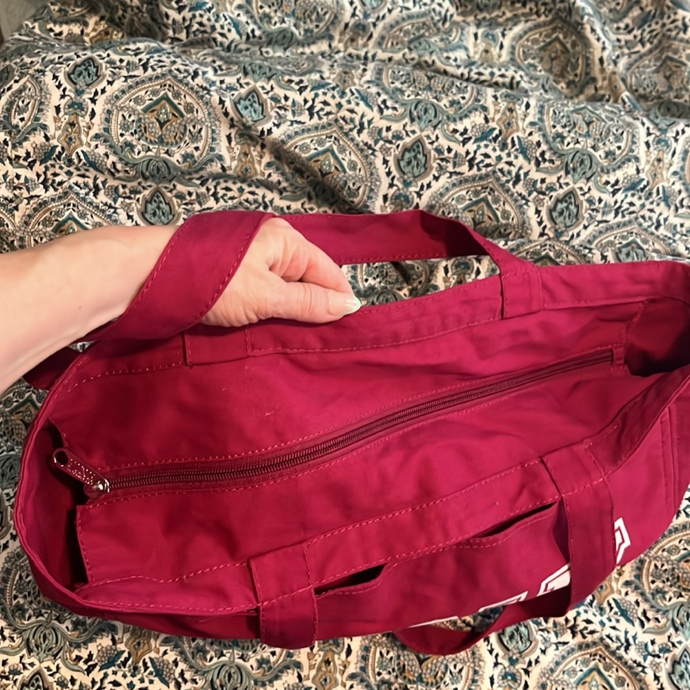 PINK Cotton Canvas Tote Bag - Picture 4 of 6